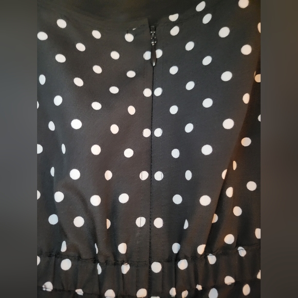 J Crew Spaghetti Strap Polka Dot Mini Dress, Size 8 - Picture 2 of 6